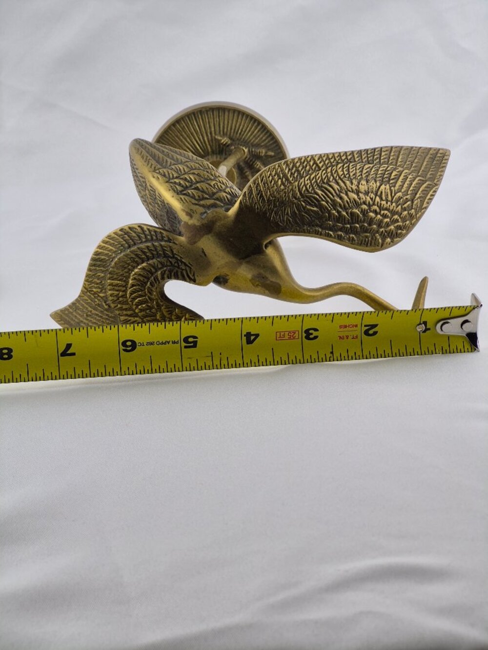 Vintage Leonard Silver Mfg Co. Solid Brass Crane Heron Figurines Korea Set of 2 - Picture 16 of 16
